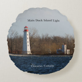 Almofada Redonda Travesseiro redondo claro da ilha principal