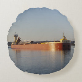 Almofada Redonda Travesseiro redondo Clyde S. VanEnkevort & Erie Tr