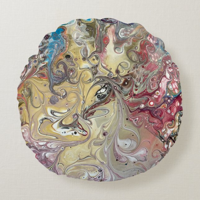 Almofada Redonda Travesseiro redondo com 2 imagens (Frente)