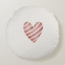 Almofada Redonda Travesseiro Redondo Coração