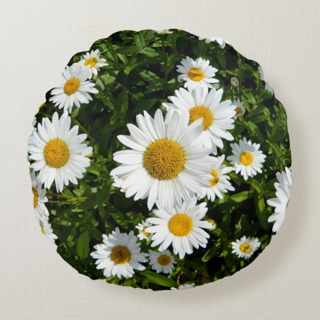 Almofada Redonda Travesseiro redondo Daisy Delight (Frente)