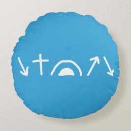 Almofada Redonda Travesseiro redondo das setas do Evpel