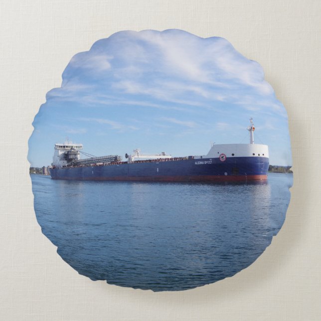 Almofada Redonda Travesseiro redondo de Algoma Sault (Frente)