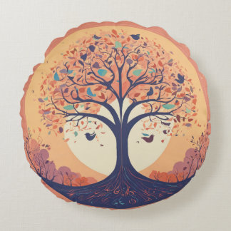 Almofada Redonda Travesseiro redondo de ambos os lados impressão ún