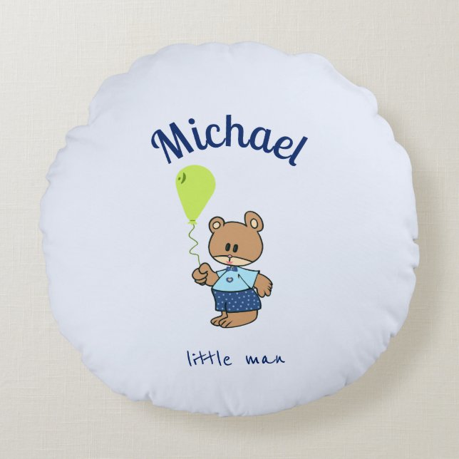 Almofada Redonda Travesseiro redondo de bebê (Frente)