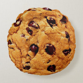 Almofada Redonda travesseiro redondo de biscoito com chip de chocol