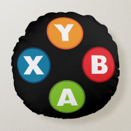 Almofada Redonda Travesseiro redondo de controlador de videogame