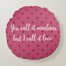 Almofada Redonda Travesseiro Redondo de Corações Vermelhos
