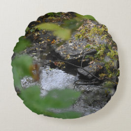 Almofada Redonda Travesseiro redondo de entalhes da Terra