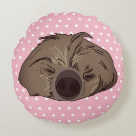 Almofada Redonda Travesseiro Redondo de Leve do Sono