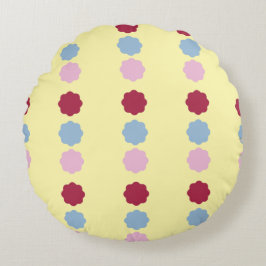 Almofada Redonda Travesseiro redondo de linha circular