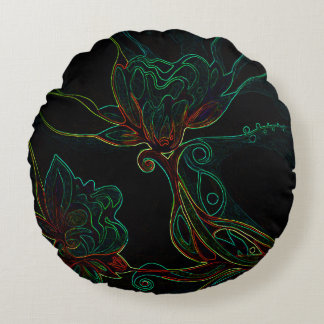 Almofada Redonda Travesseiro redondo de noite mágica