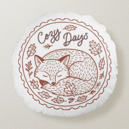 Almofada Redonda Travesseiro Redondo de outono