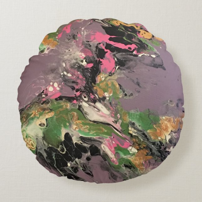 Almofada Redonda Travesseiro redondo de peixes (Frente)