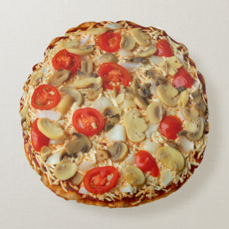 Almofada Redonda travesseiro redondo de pizza vegetal