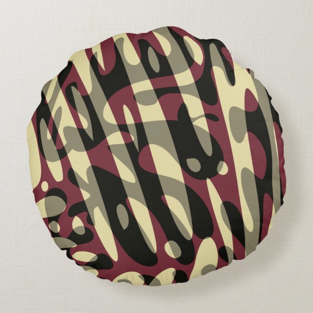 Almofada Redonda Travesseiro redondo de poeira do cowboy (Verso)