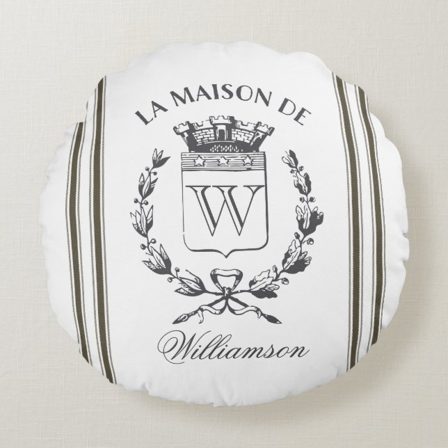 Almofada Redonda Travesseiro redondo de repouso da família personal (Frente)