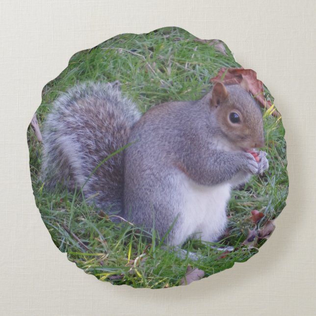 Almofada Redonda Travesseiro Redondo de Tempo de Almoço (Verso)