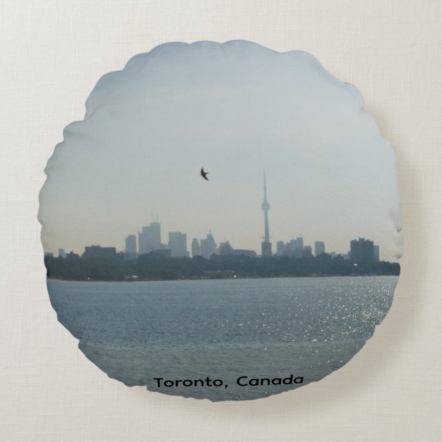 Almofada Redonda Travesseiro Redondo de Toronto (Frente)