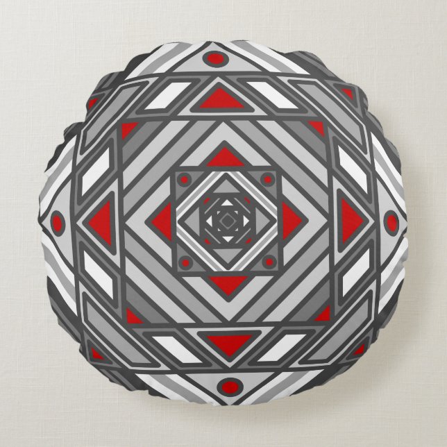 Almofada Redonda Travesseiro Redondo de Visão do Túnel (Frente)