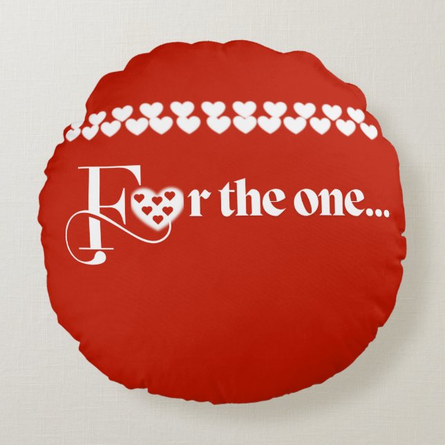 Almofada Redonda Travesseiro redondo Design duplo (Frente)