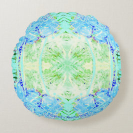 Almofada Redonda Travesseiro redondo do clube feminino fresco