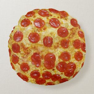Almofada Redonda Travesseiro redondo do impressão da pizza