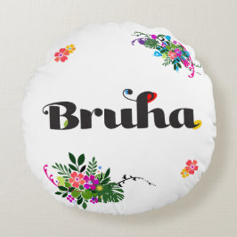 Almofada Redonda Travesseiro Redondo Engraçado Filipino Bruha Boho 
