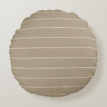 Travesseiro Redondo Exterior Latte White Stripes P