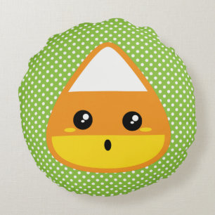 Almofada Redonda Travesseiro redondo Kawaii Candy Corn