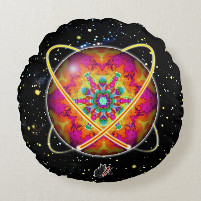 Almofada Redonda Travesseiro redondo Lektron Orbz (Frente)