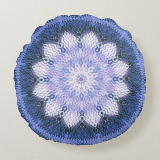 Almofada Redonda Travesseiro Redondo Lilás Lotus Sonhando Mandala
