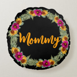 Almofada Redonda Travesseiro redondo mamãe