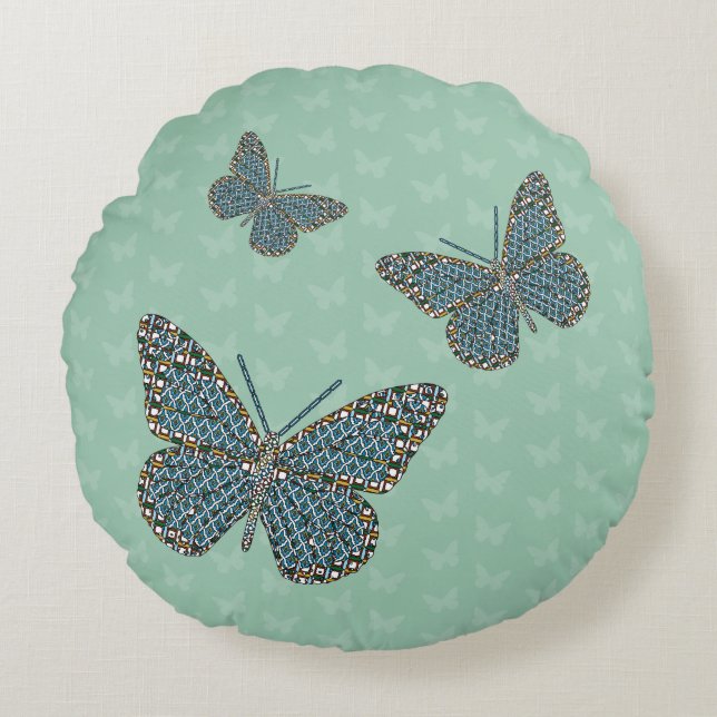 Almofada Redonda Travesseiro redondo marroquino (Frente)