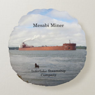 Almofada Redonda Travesseiro redondo Mesabi Miner