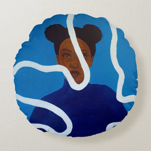 Almofada Redonda Travesseiro redondo nº 1 (Frente)