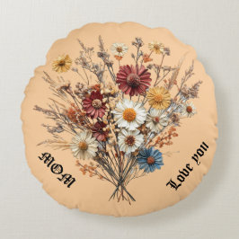 Almofada Redonda Travesseiro redondo para a mãe