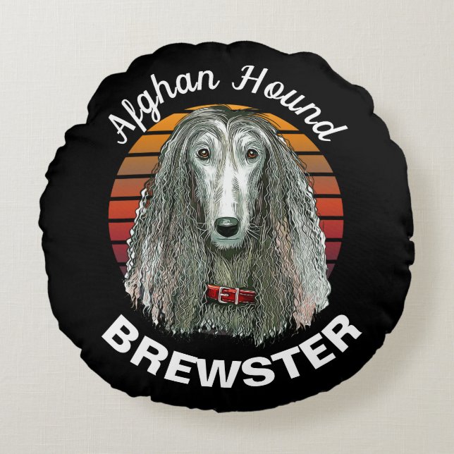 Almofada Redonda Travesseiro redondo personalizado de ataque afegão (Frente)