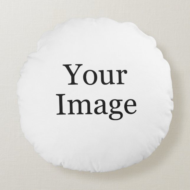 Almofada Redonda Travesseiro redondo personalizado de fotos (Frente)