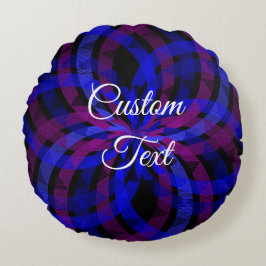 Almofada Redonda travesseiro Redondo Petal Da Flor Central 3D