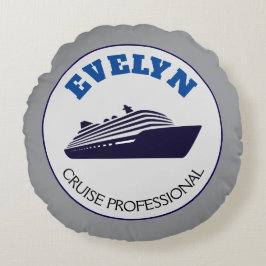 Almofada Redonda Travesseiro Redondo Profissional Cruise Nome Prese