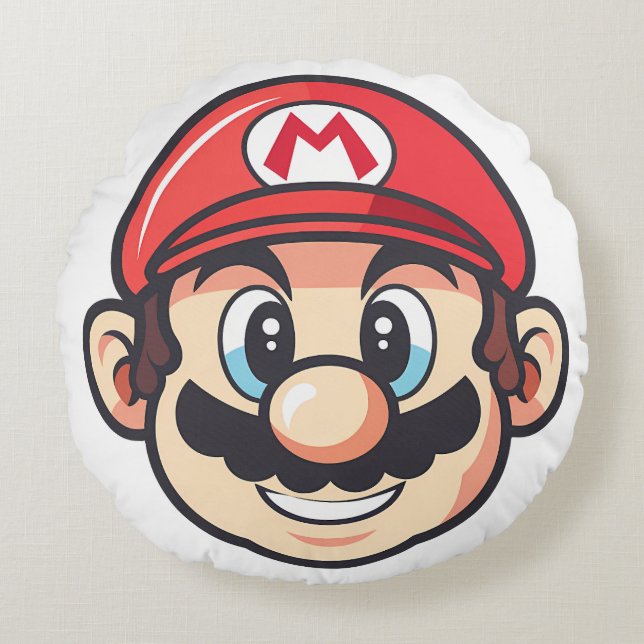 Almofada Redonda travesseiro redondo projetado (Frente)