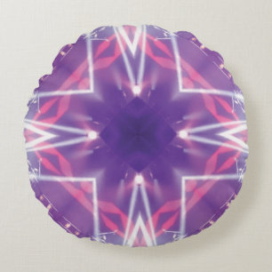 Almofada Redonda Travesseiro Redondo Purple Personalizado Projetado