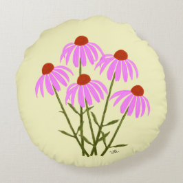 Almofada Redonda Travesseiro redondo roxo Cornflower