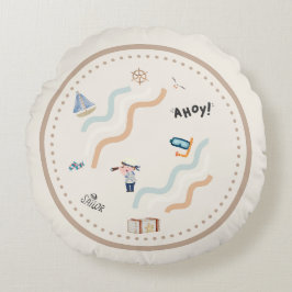 Almofada Redonda Travesseiro Redondo Sonho do Marinheiro
