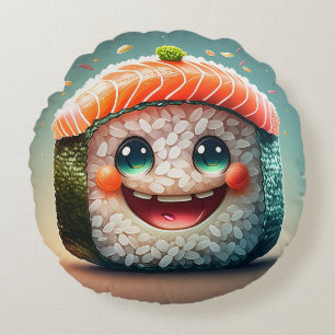 Almofada Redonda Travesseiro Redondo Sushi de Cartoon - Brincadeira
