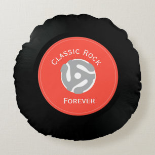Almofada Redonda Travesseiro redondo Vintage Vinyl Record