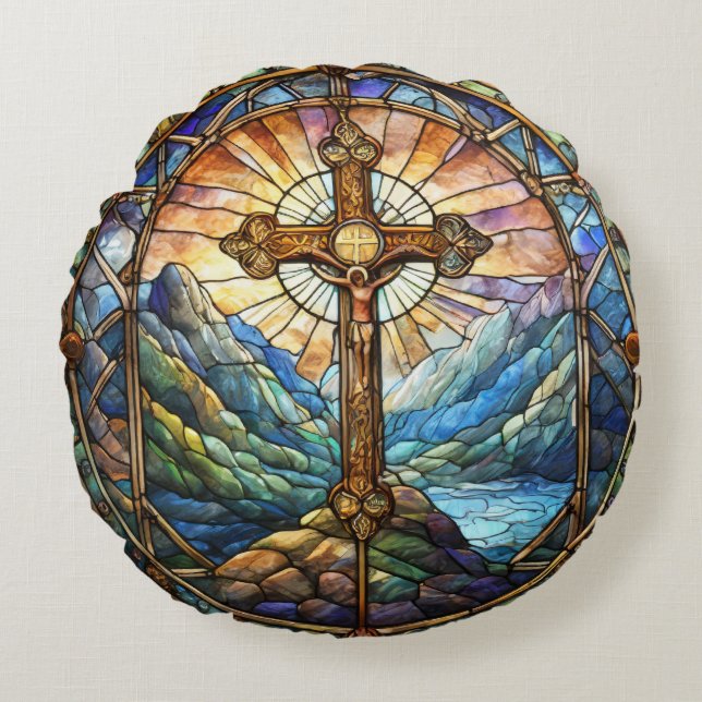 Almofada Redonda Travesseiro transversal redondo (Frente)