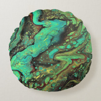 Almofada Redonda Travesseiro Verde Negra Yakety 2