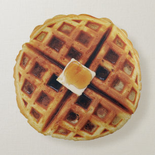 Almofada Redonda Travesseiro Waffle Round
